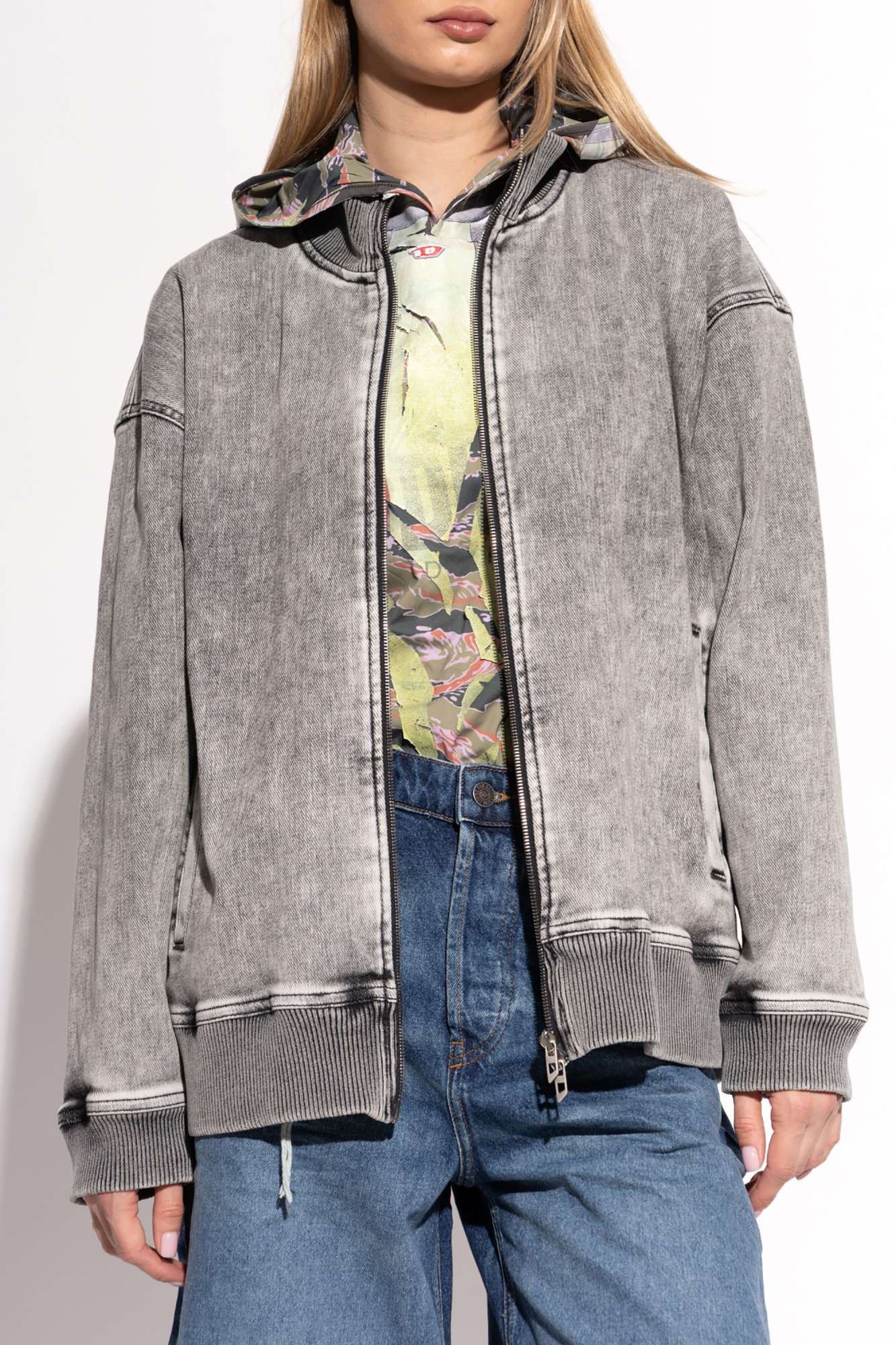 Grey Denim jacket D-CARLY-S Diesel - Vitkac AS